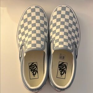NEW Vans Blue and White Slip On Sneakers